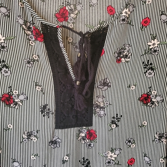 DR2 by Daniel Rainn floral print flowy high low blouse - Picture 4 of 10